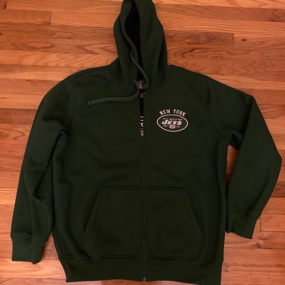 NY Jets Hoodie NFL Full Zipper XL Men’s